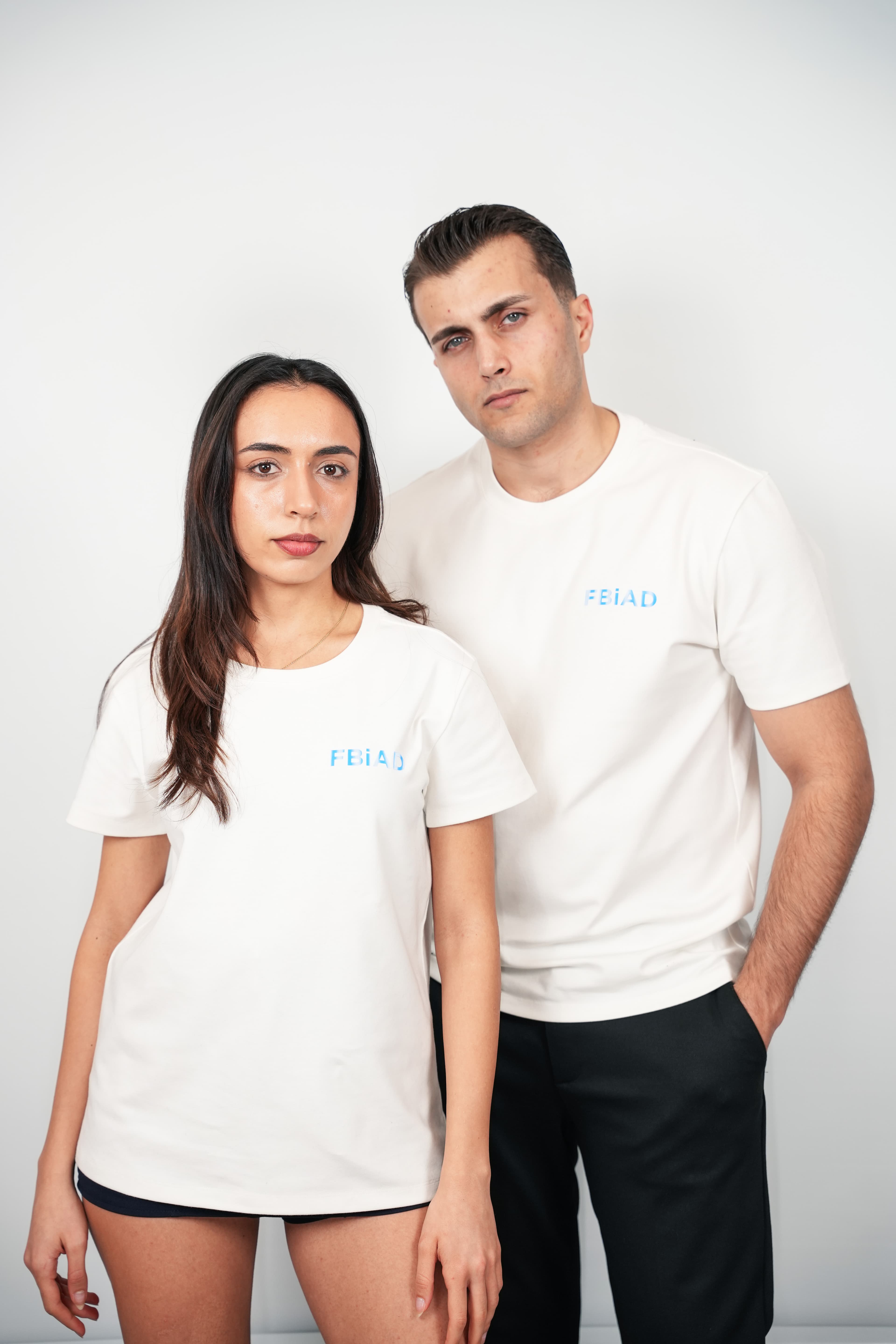 FBIAD Logolu Erkek Bisiklet Yaka Tişört - Görsel 5