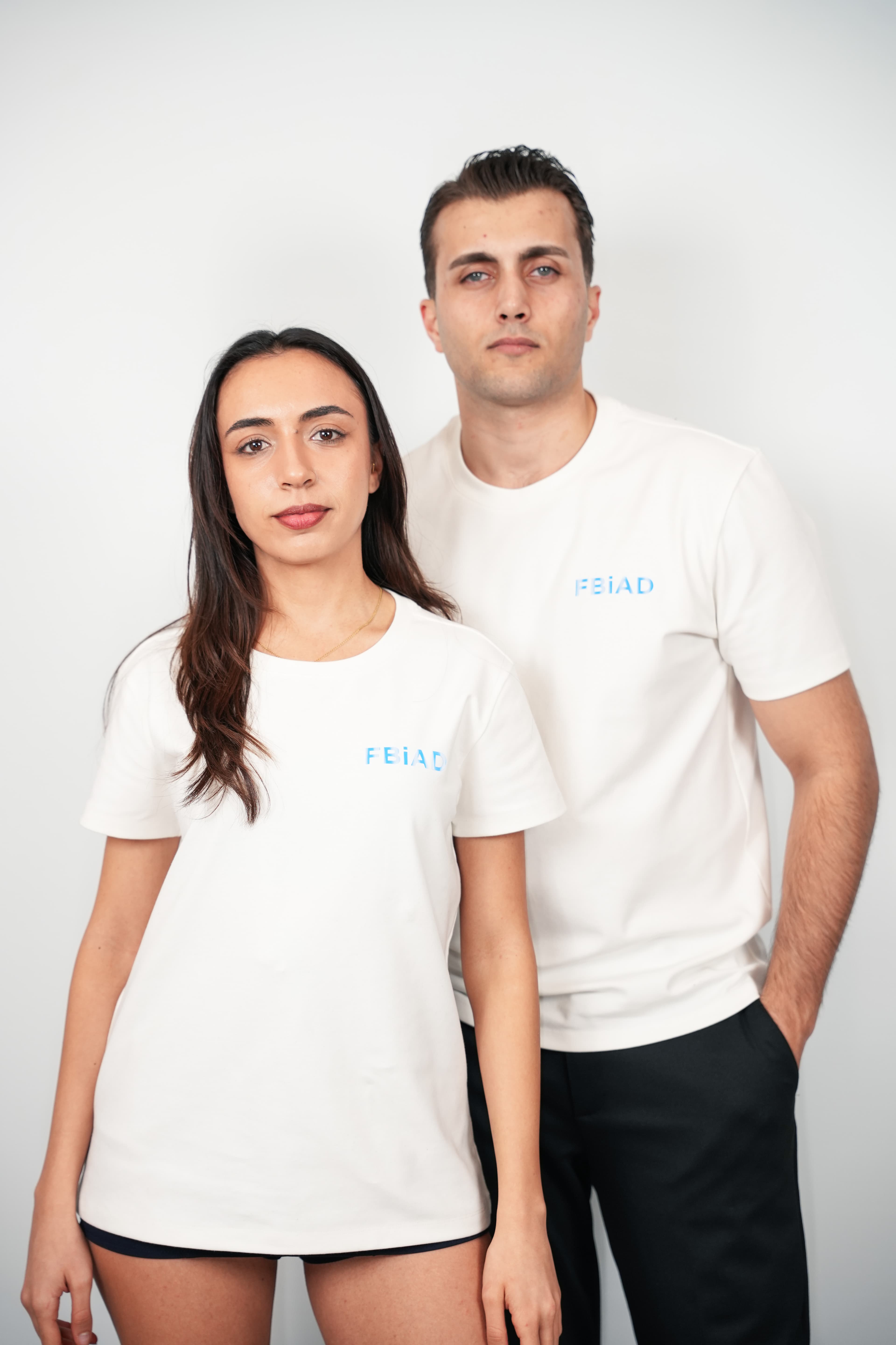 FBIAD Logolu Bisiklet Yaka Tişört - Görsel 4