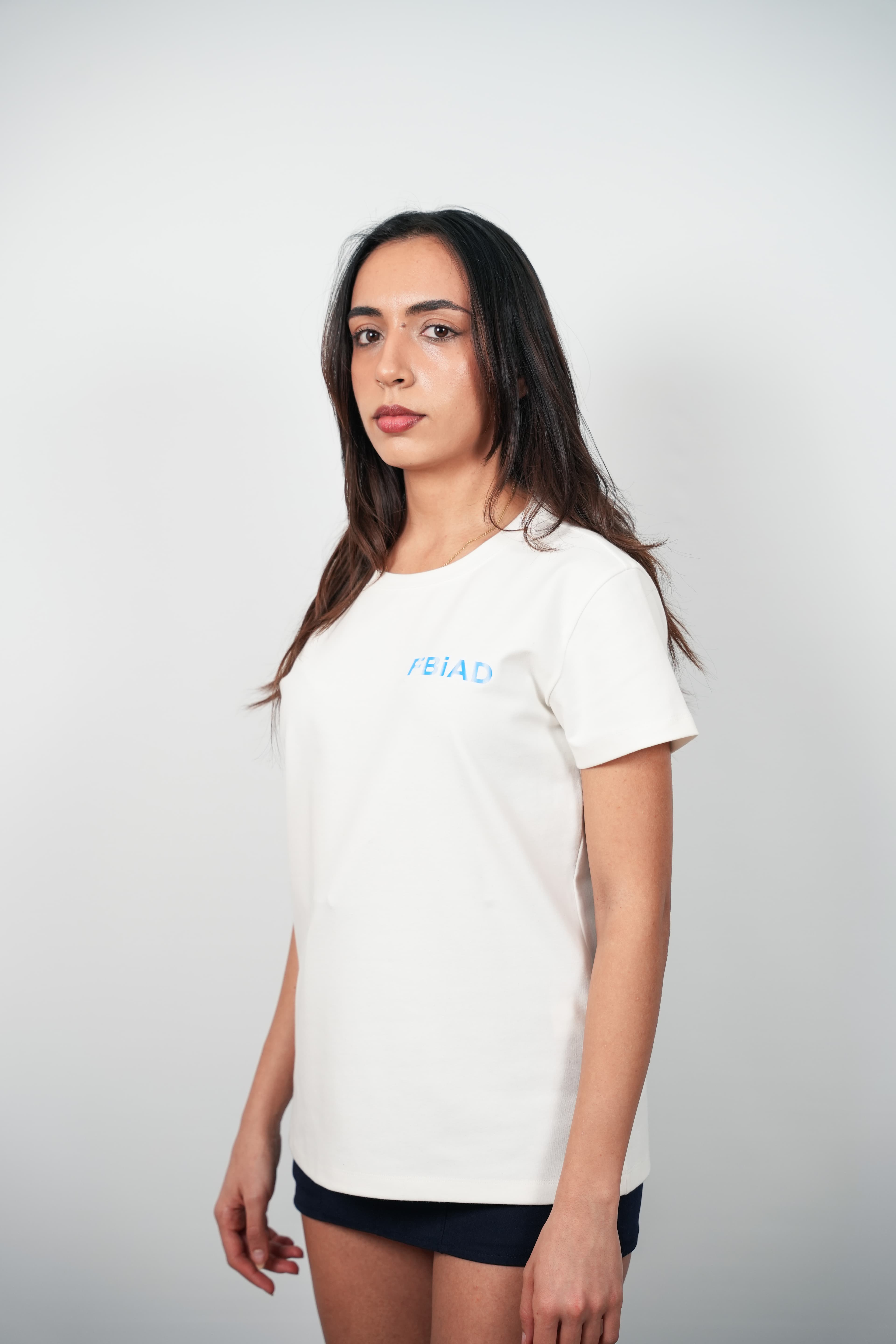 FBIAD Logolu Bisiklet Yaka Tişört - Görsel 2