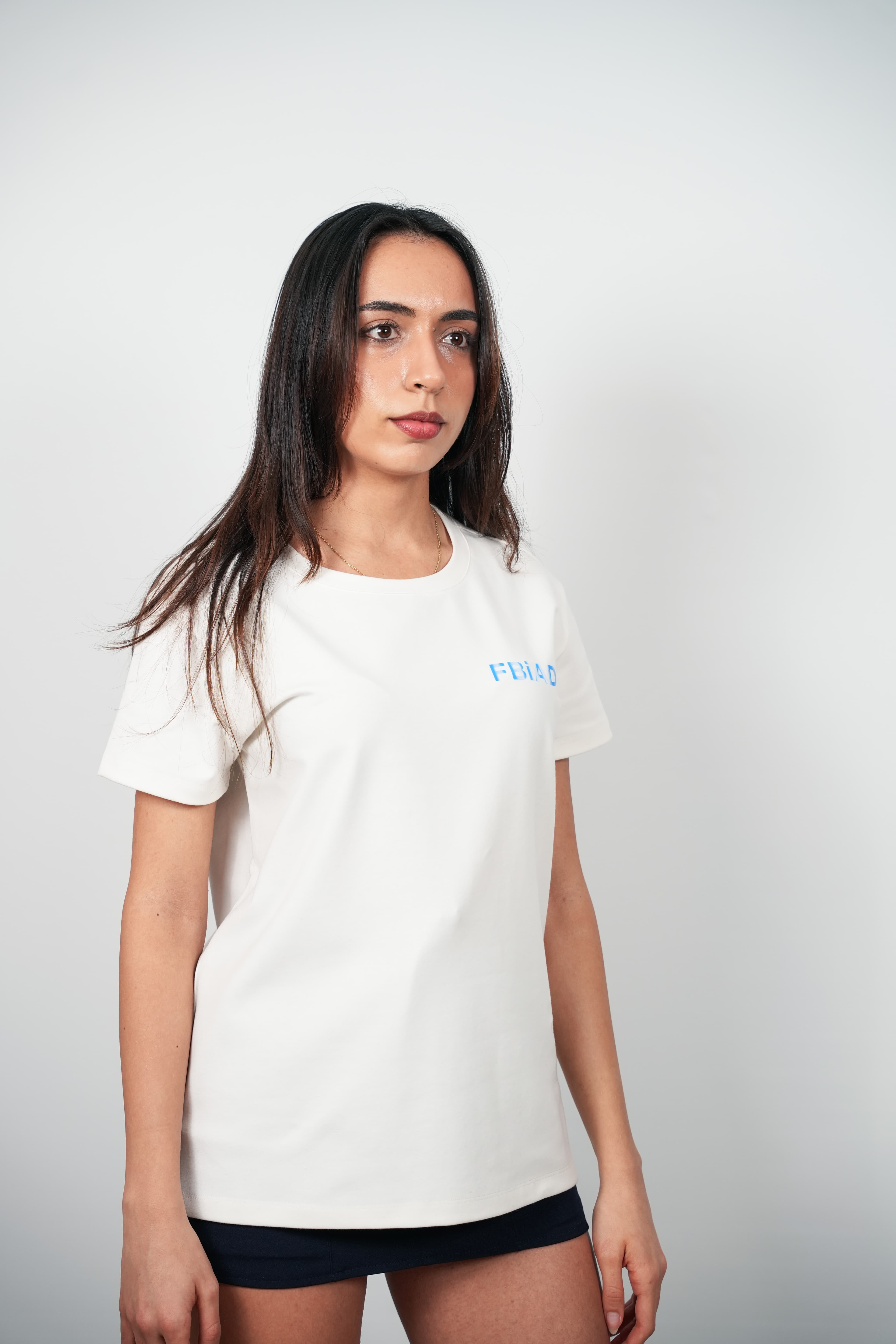 FBIAD Logolu Bisiklet Yaka Tişört - Görsel 3